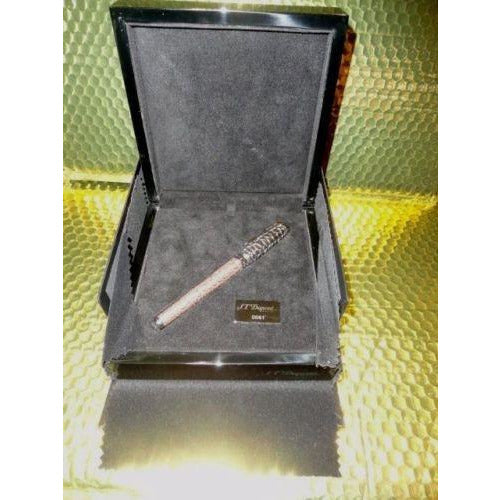 s.t.dupont fountain pen olympio extra large Alligator Havana & Palladium 461854M