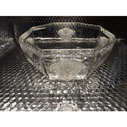 "VERSACE"BY ROSENTHAL, GERMANY  "MEDUSA LUMIERE" CRYSTAL BOWL, 7 INCH