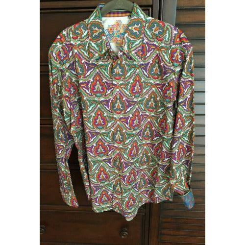 Robert Graham Kaleidoscope Medallion Print Shirt — Medium