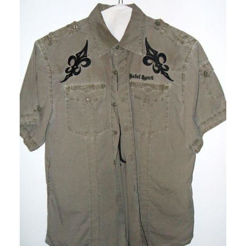 Rebel Spirit mens large casual dress shirt