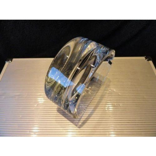 clearf heavy glass  ashtray 6.25" Diameter by 3" High