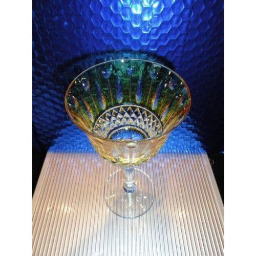Faberge Xenia Yellow  Crystal Wine Glass without box