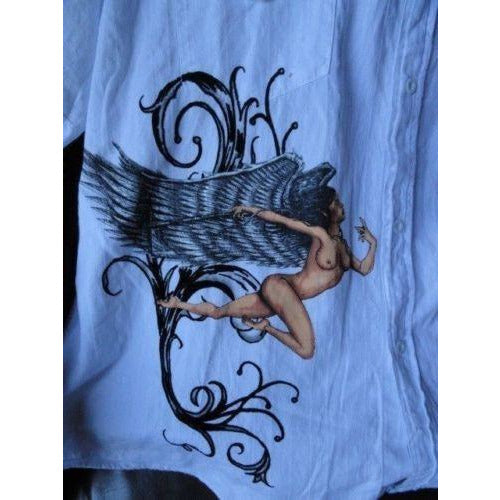 Retrofit mens casual white shirt adult Medium with tags