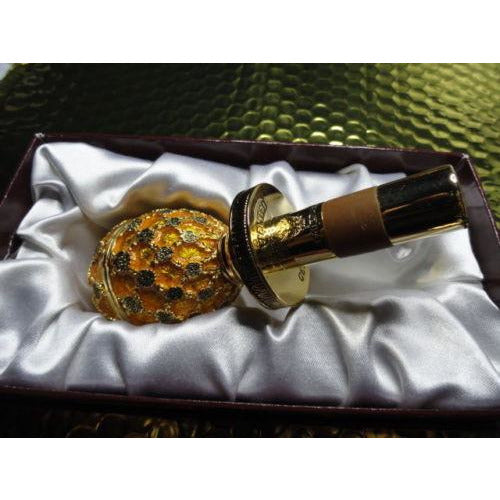 Faberge  Gold Coronation  Bottle Stopper