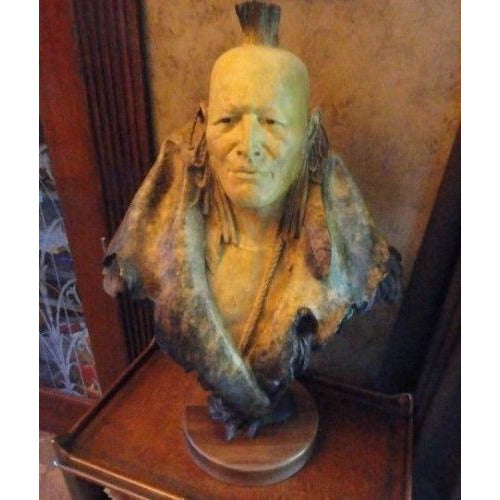 Dan Garrett "Grasslands Warrior" Bronze Sculpture