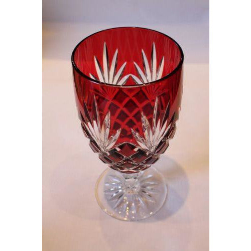 Fabergé Odessa Ruby Red Crystal Beverage Glass
