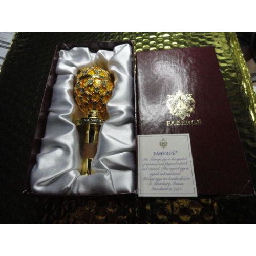 Faberge  Gold Coronation  Bottle Stopper