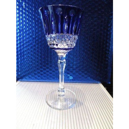Faberge Xenia Cobalt Blue Crystal Wine Glass without box