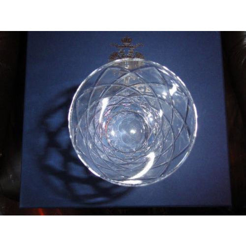 Faberge Crystal Double Old Fashion Glasses set of 4 NIB