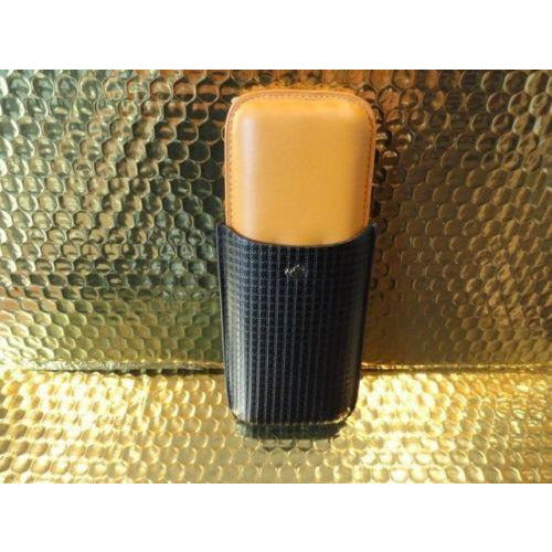 Black & Gold Leathercigar case