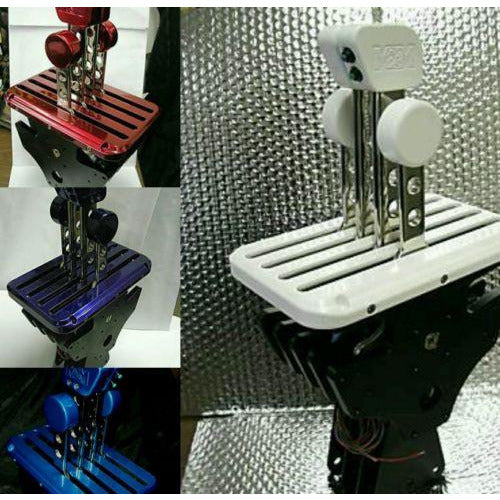 Throttles and shifters in White powder coated finish