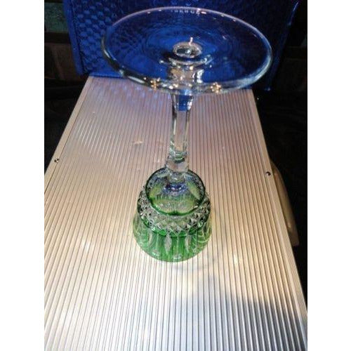 Faberge Xenia Emerald  Green Crystal Wine Glass without box
