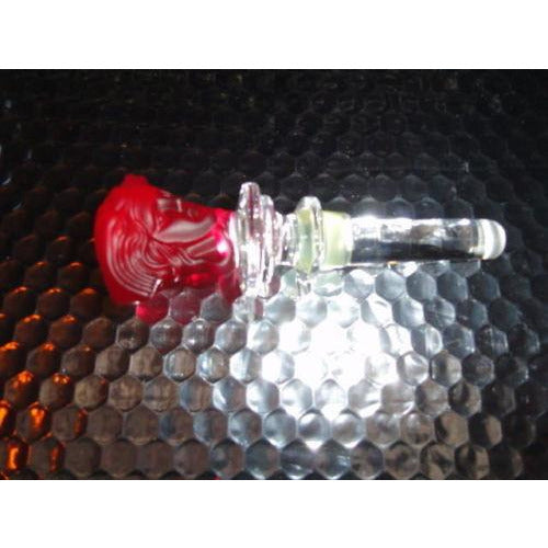 Versace Rosenthal Red Medusa Head Austria 24% Lead Crystal  Bottle Stopper