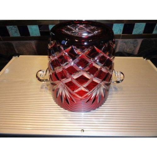 Faberge Odessa Ruby Red  Ice Bucket - New without the box