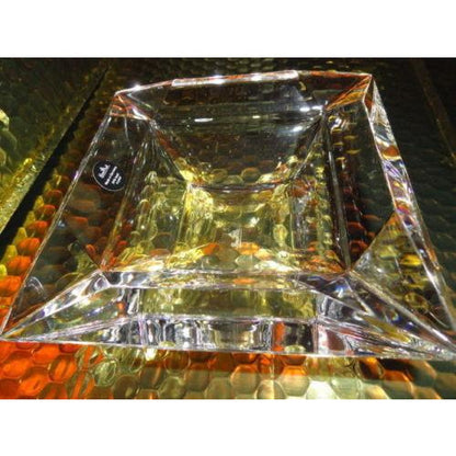 Bvlgari Crystal Ashtray by Rosenthal measures 5.5" x 5.5" square