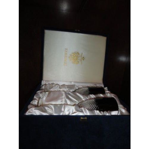 Faberge Flutes in Amethyst Diamond pattern  in the original box