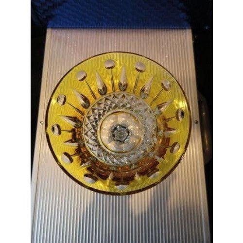 Faberge Xenia Yellow  Crystal Wine Glass without box