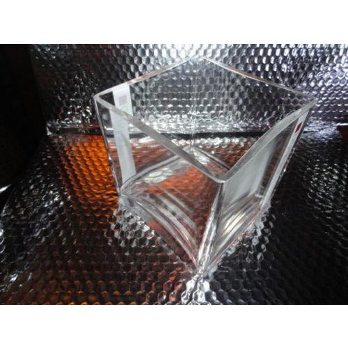 Dunhill Heavy Glass Square Desk Holder