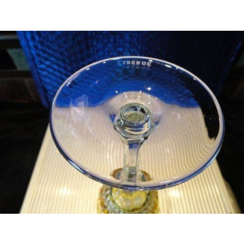 Faberge Xenia Yellow  Crystal Wine Glass without box