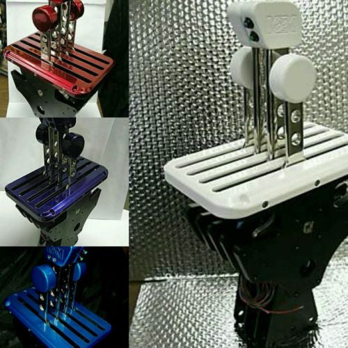 Throttles and shifters in White powder coated finish