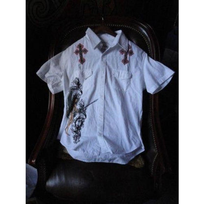 Retrofit mens white casual shirt adult with tags Medium size