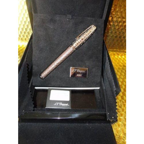 s.t.dupont fountain pen olympio extra large Alligator Havana & Palladium 461854M