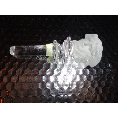 Versace Rosenthal Frosted  Medusa Head Austria 24% Lead Crystal  Bottle Stopper