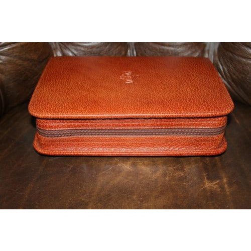 pheasant by R.D.Gomez made in Spain Havana  colored Leather   Case