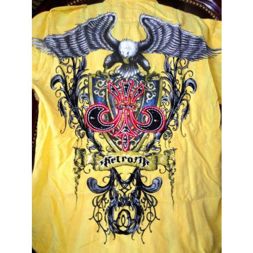 Retrofit mens casual shirt adult with tags Large size