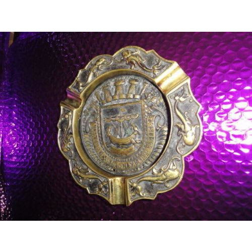 Nautical Brass-Plated Cigar Ashtray, 7-Inch