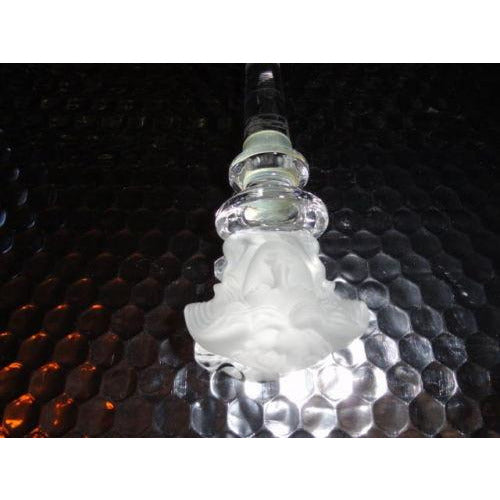 Versace Rosenthal Frosted  Medusa Head Austria 24% Lead Crystal  Bottle Stopper