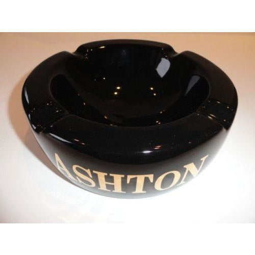 Ashton Cigar Logo Large Ceramic Ashtray holds 4 cigars new in the original box