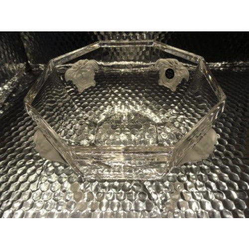 "VERSACE"BY ROSENTHAL, GERMANY  "MEDUSA LUMIERE" CRYSTAL BOWL, 7 INCH