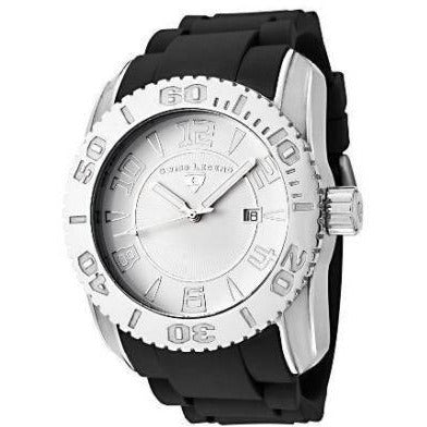 SWISS LEGEND Commander White Dial Black Band Watch Model 20068-02