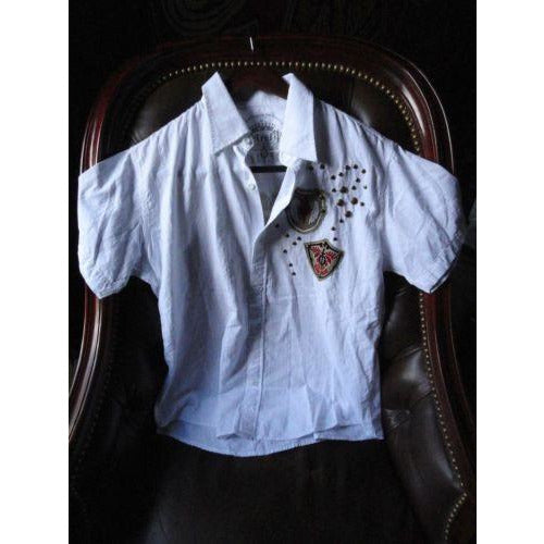 Retrofit mens casual shirt adult White with tags Medium size