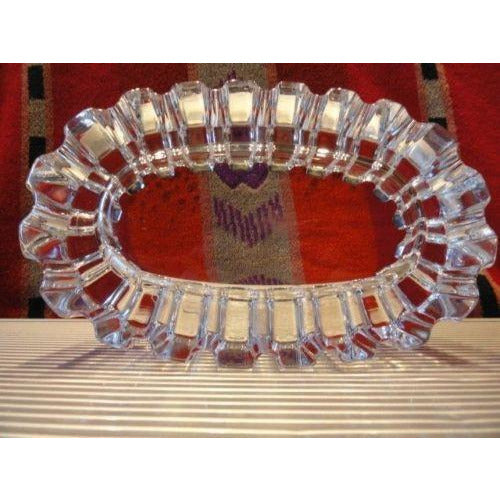 clear glass sprocket cigar ashtray