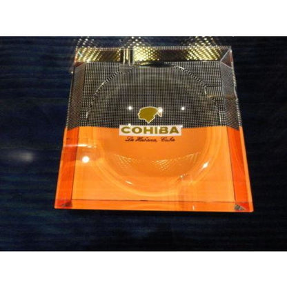 cohiba humidor comes with locking lid and key plus glass  ashtray