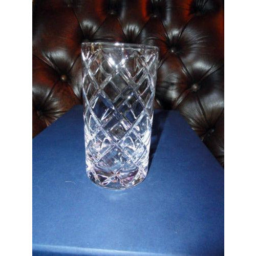 Faberge Crystal Glass  5" tall with 2 7/8" opening new without box