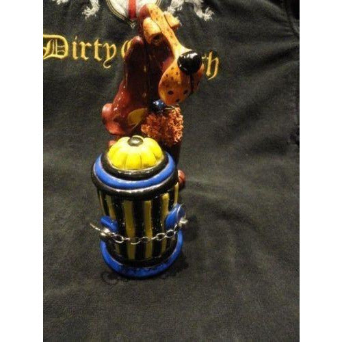 character collectible winchester holding fire hydrant votive  holder NIB