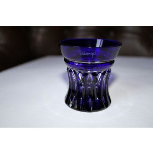 Faberge Na Zdorovya Vodka Crystal Cobalt Blue Edition Single Shot Glass