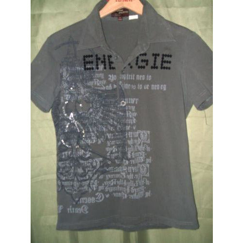 Energie jean'session mens casual pull over shirt Medium