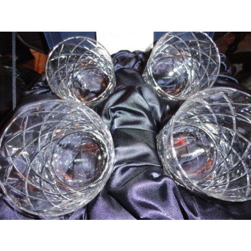 Faberge Crystal Clear Cocktail Glasses.  New in Original Presentation Box