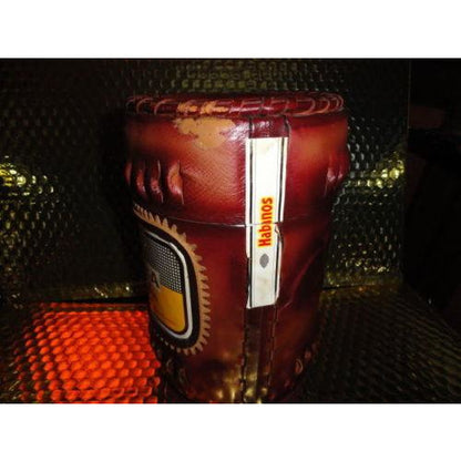 cigar holder leather with cedar storage jar for up to 25 cigars