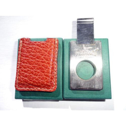 Pheasant by R.D.Gomez Stainless Steel Cutter Karabu Tan  Leather BNIB