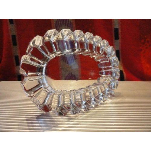 clear glass sprocket cigar ashtray