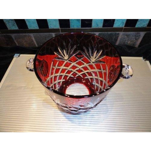 Faberge Odessa Ruby Red  Ice Bucket - New without the box