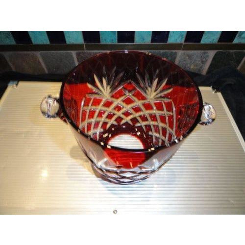 Faberge Odessa Ruby Red  Ice Bucket - New without the box