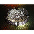 Bird style brass chromed plated ashtray 7" L x 5.5" W
