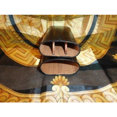 Andre Garcia Rugato Black  Lizard Skin  leather cigar case  in the original box