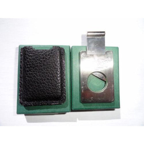 Pheasant by R.D.Gomez Stainless Steel  Cutter in Black Karabu Leather BNIB